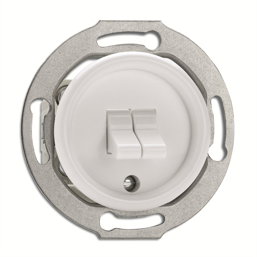 Kruunukytkin 5 Uppo   Valkoinen Duroplast