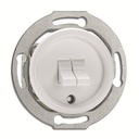 Kruunukytkin (5) Uppo. Valkoinen duroplast.