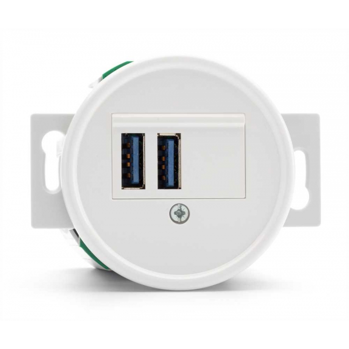 Usb-Rasia Uppo, valkoinen duroplast.