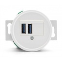 Usb-Rasia Uppo, valkoinen duroplast.