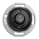 Painonappi Lamppusymboli Uppo   Musta Bakeliitti