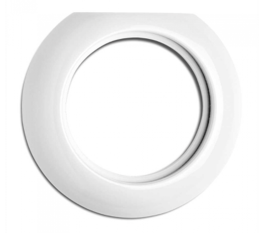 Alku-/ loppuosa peitelevy, sopii tietoliikenne- ja antennirasioille, Posliini valkoinen