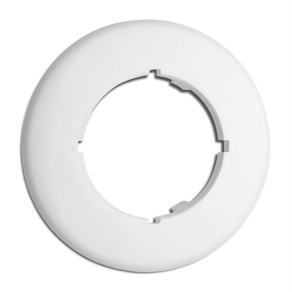 Pyöreä kehys yhdelle. Valkoinen duroplast.