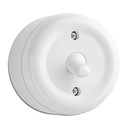 Ristikytkin (7) Pinta. Valkoinen duroplast.