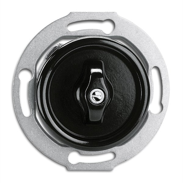 Ristikytkin 7 Väännettävä Uppo Musta Bakeliitti