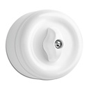 Ristikytkin (7) Väännettävä Pinta. Valkoinen duroplast.