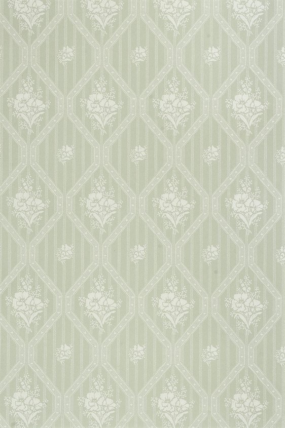 Tapetti Blåklint vihreä/ valkoinen