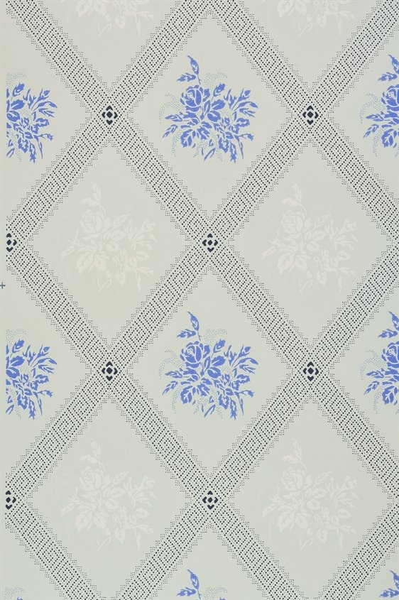 Tapetti Karoline vaaleansininen/ sininen