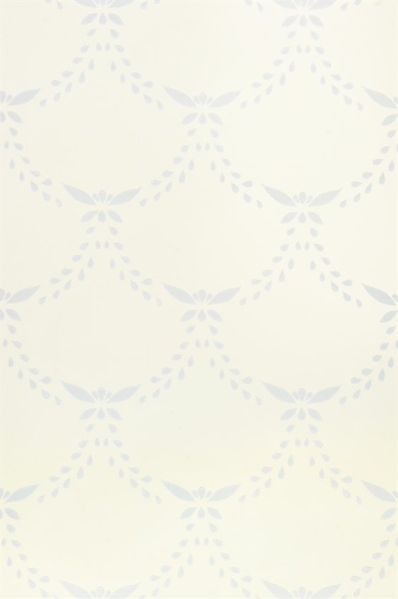 Tapetti Glommersträsk valkoinen/ vaaleansininen