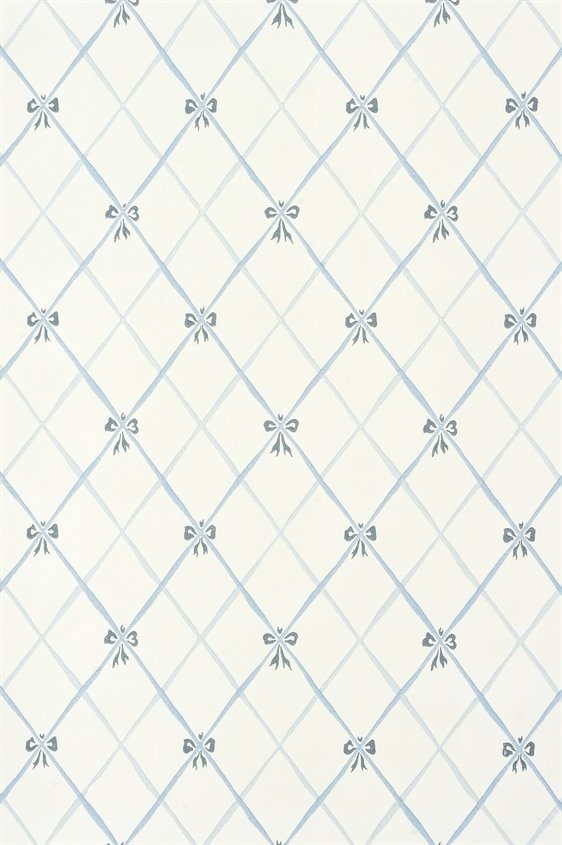 Tapetti Edholma gård valkoinen/ sininen