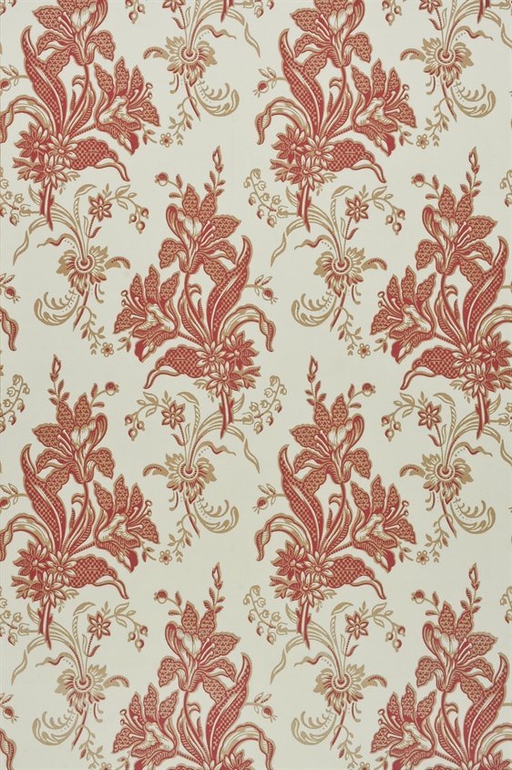 Tapetti Liljor oksapaperi/ punainen