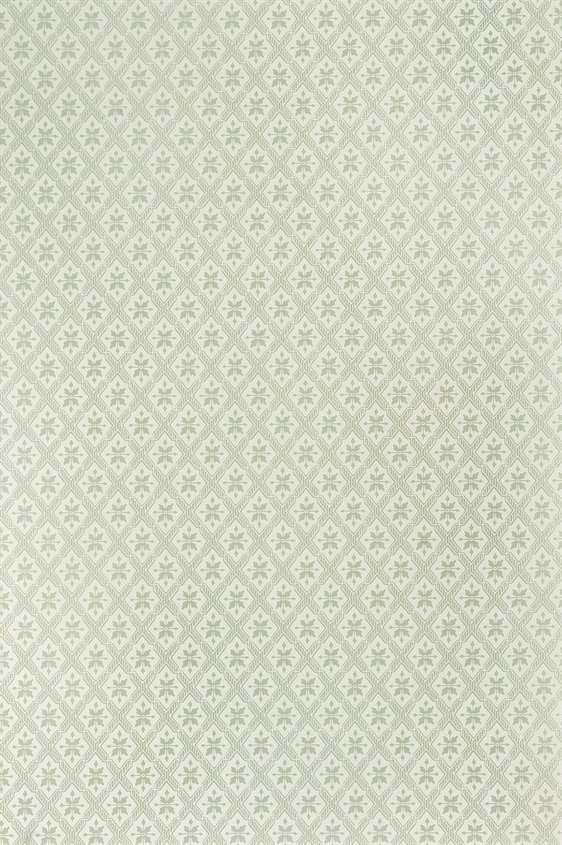 Tapetti Mölletorp vihreä/ valkoinen