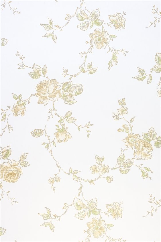 Tapetti Rosen valkoinen/ keltainen