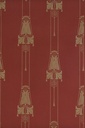 Tapetti Slottsviken punainen/ kulta
