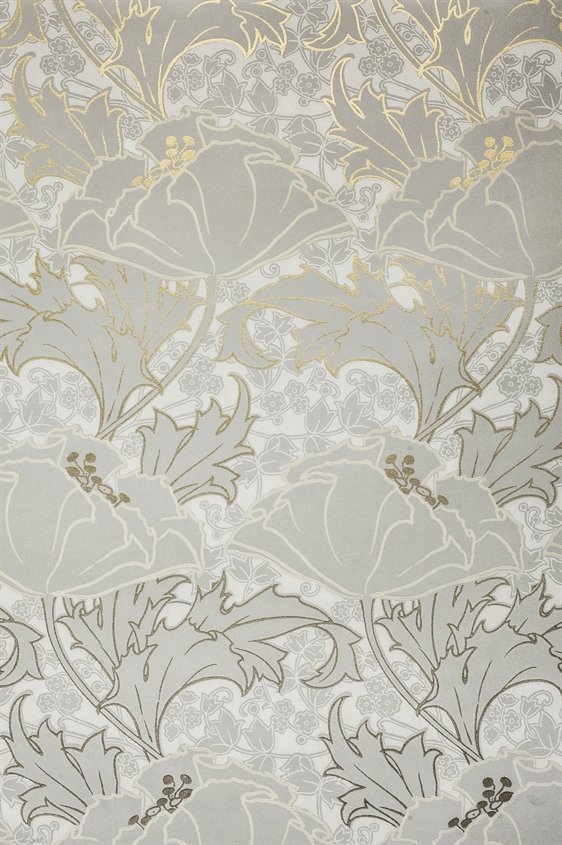 Tapetti Berlin, harmaa/ vaaleankeltainen