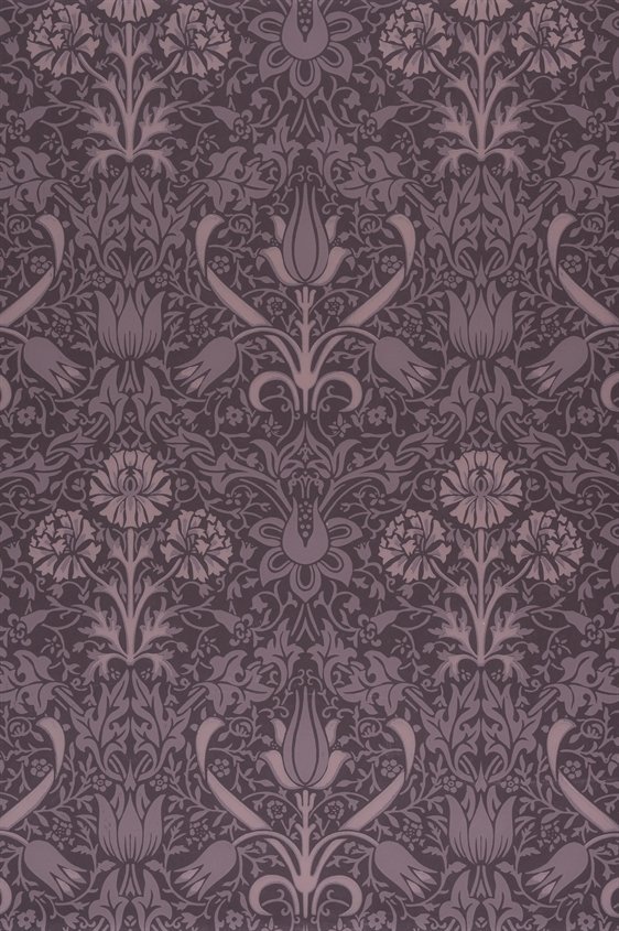 Tapetti Florian, viininpunainen/ liila