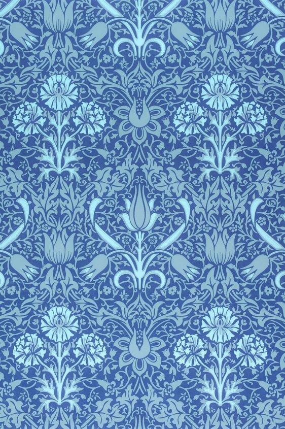 Tapet Florian, tummansininen/ sininen