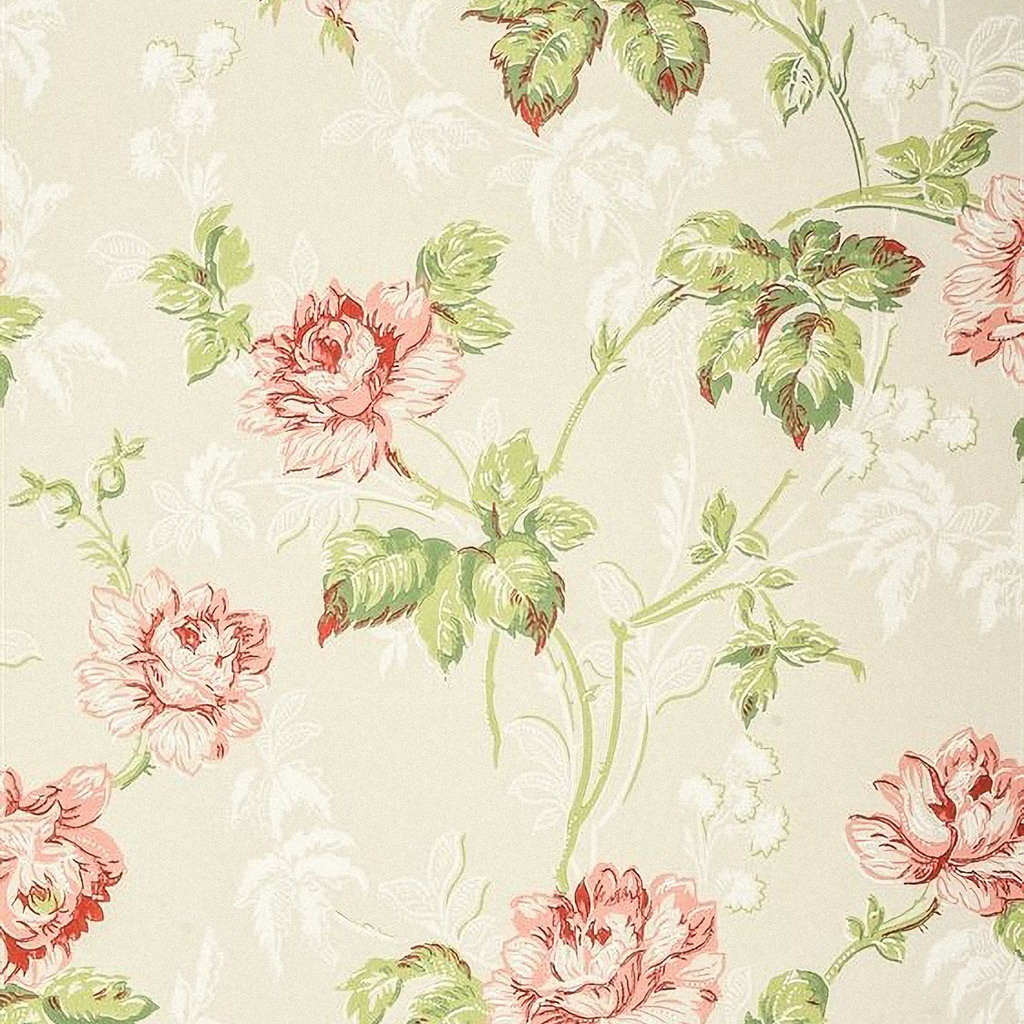 Tapetti Belle époque, harmaa/ punainen/ valkoinen