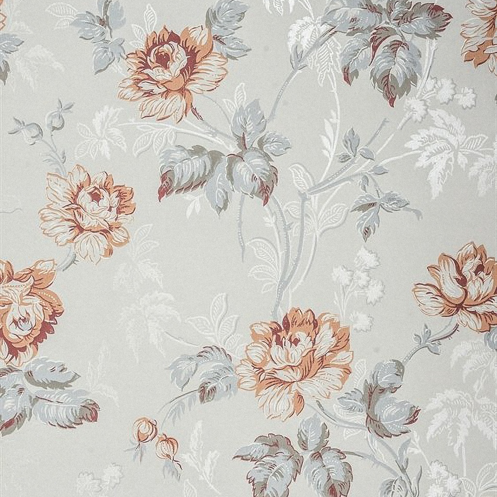 Tapetti Belle époque, harmaa/ terrakotta