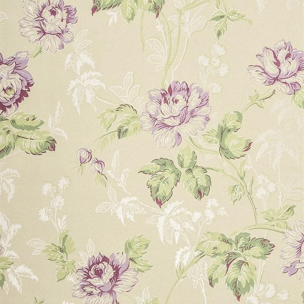 Tapetti Belle époque, beige/ liila