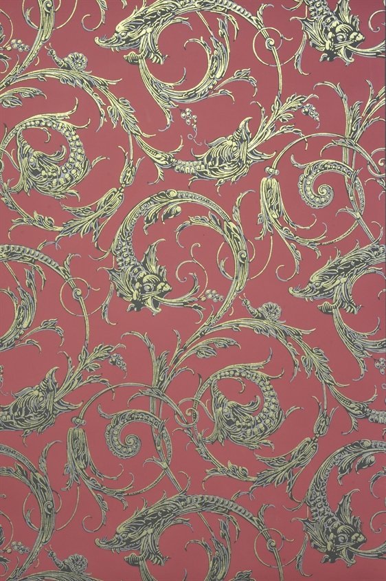 Tapetti Draktapet, punainen