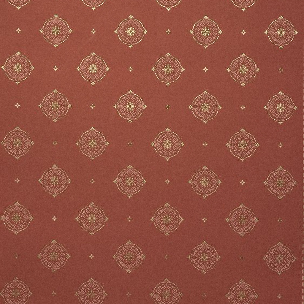 Tapetti Gunnebo slott, punainen/ kulta
