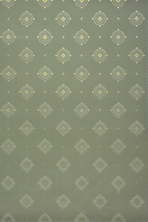 Tapetti Gunnebo slott, vihreä/ kulta