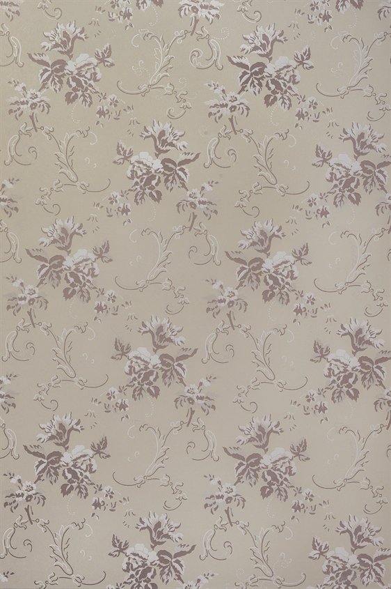 Tapetti Hovdala blomma, beige/ samppanja