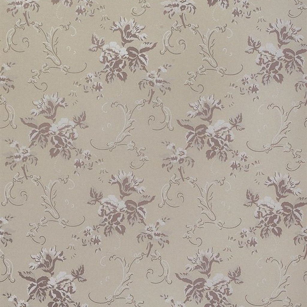Tapetti Hovdala blomma, beige/ samppanja