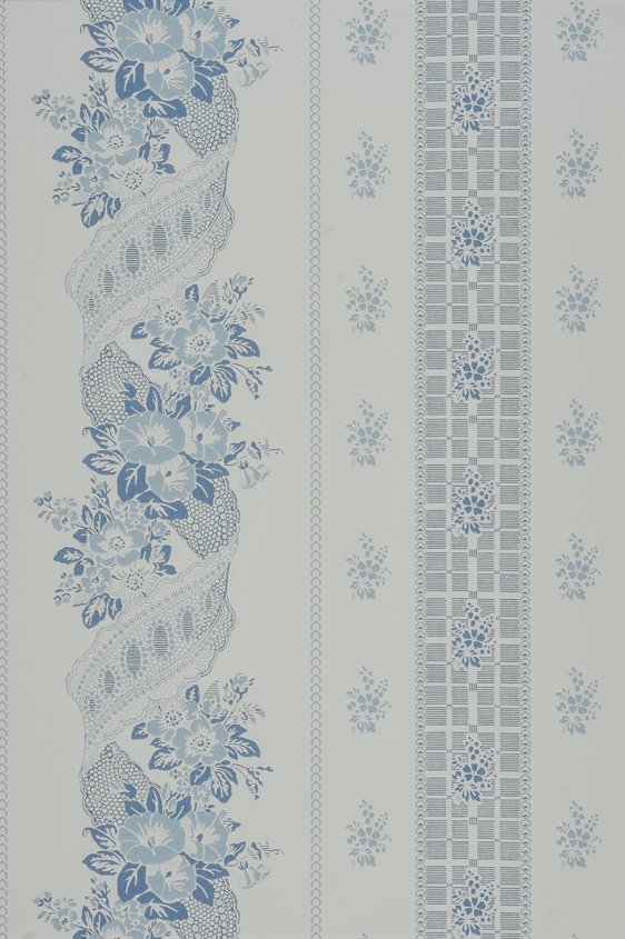 Tapetti Felice Eleonore, valkoinen/ sininen