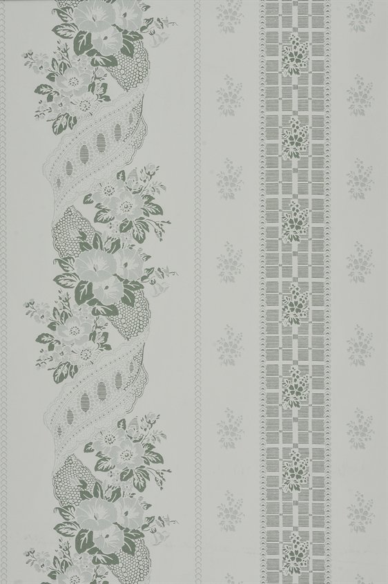 Tapetti Felice Eleonore, valkoinen/ vihreä