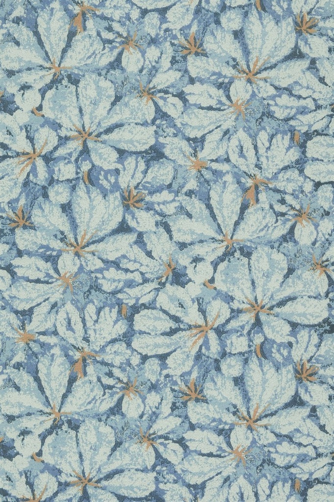 Tapetti Kastanie, sininen/ sininen