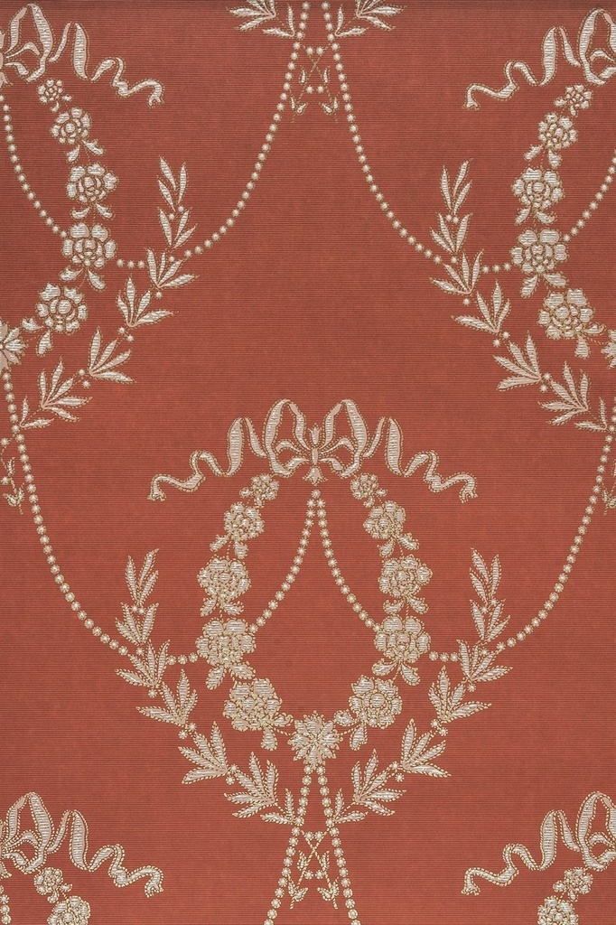 Tapetti Hovkonditoriet, punainen/ kulta