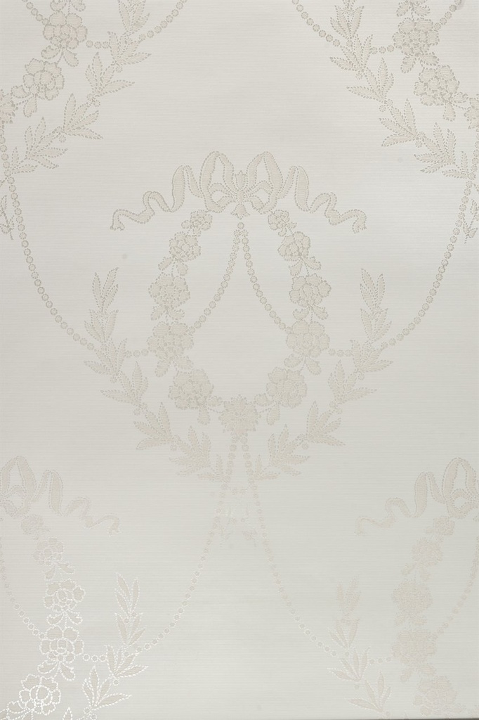 Tapetti Hovkonditoriet, valkoinen/ vaaleanroosa