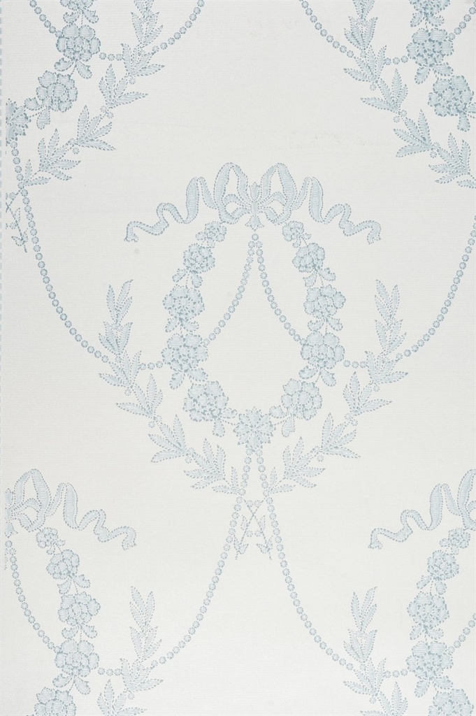 Tapetti Hovkonditoriet, valkoinen/ vaaleansininen