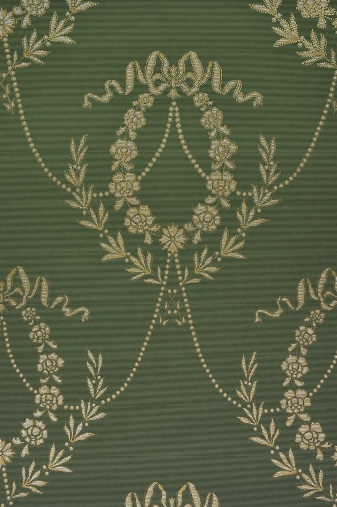 Tapetti Hovkonditoriet, vihreä/ kulta