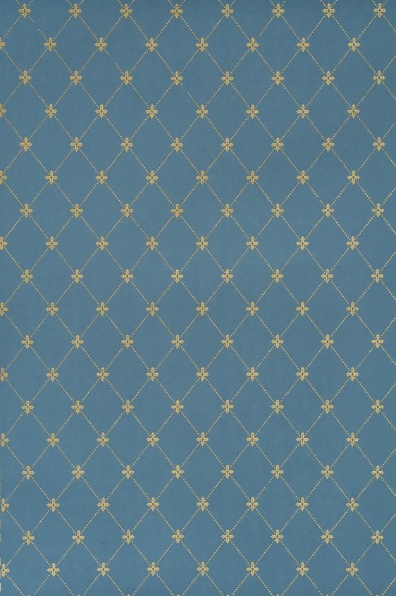 Tapetti Filipsborg, sininen/ kulta