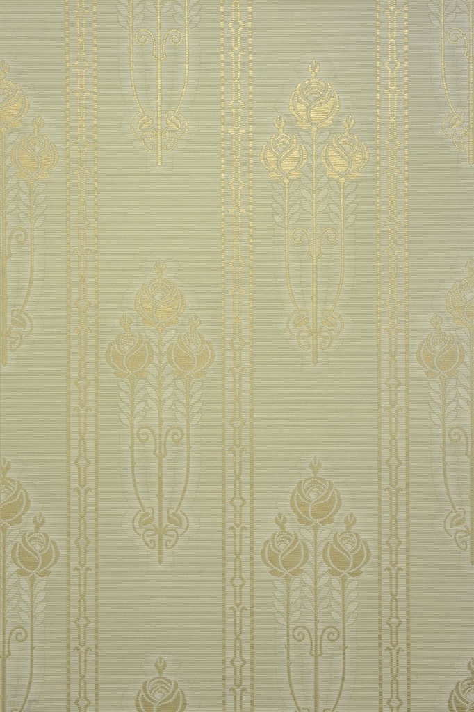 Tapetti Jugendros, vihreä/ kulta