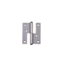 Sarana oviin oikea 37x98/126 mm, pyöristetty nuppi teräs