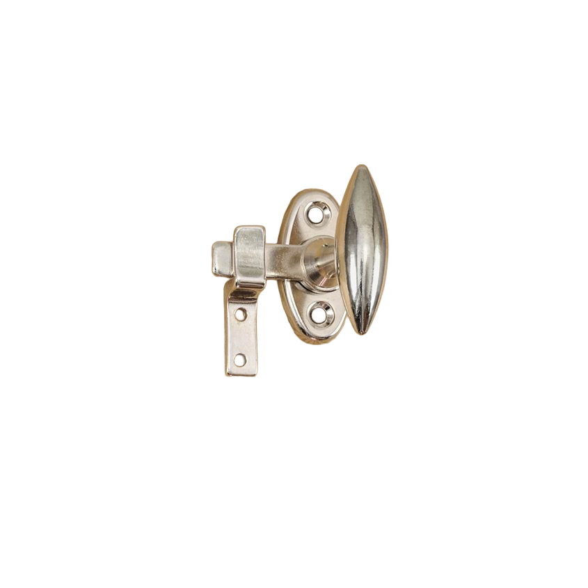 Kääntösuljin niklattu haalla 52x26 mm