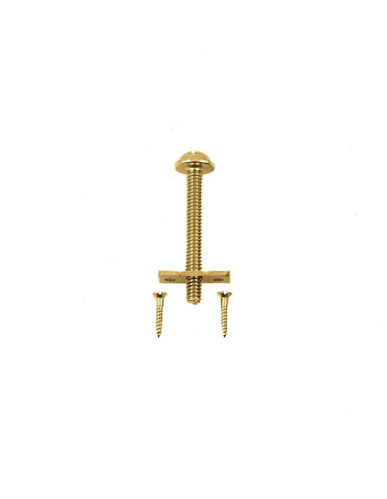 Sisäikkunanruuvi messinki pituus 56 mm Vastakappale ja ruuvit mukana
