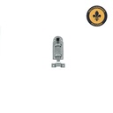 Työntösalpa kielipellillä, Villa Karlsro, 20x51mm. Käsittelemätön teräs.