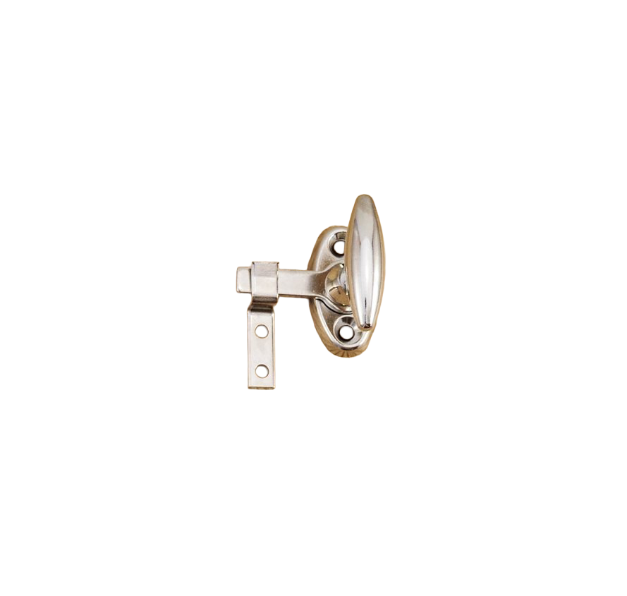 Kääntösuljin Björkboda niklattu messinki yksittäinen vastakappale ja ruuvit mukana 40x22mm