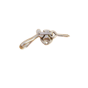 Kiristävä ikkunasuljin haalla valurauta niklattu  57x40 mm