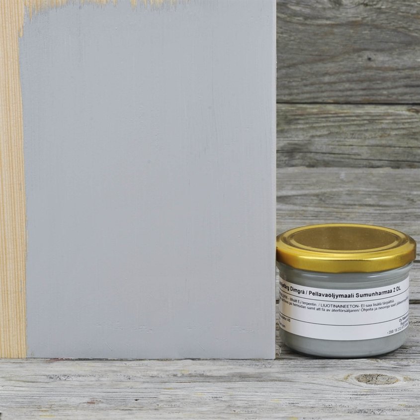 Allbäck pellavaöljymaali Sumunharmaa 2 dl