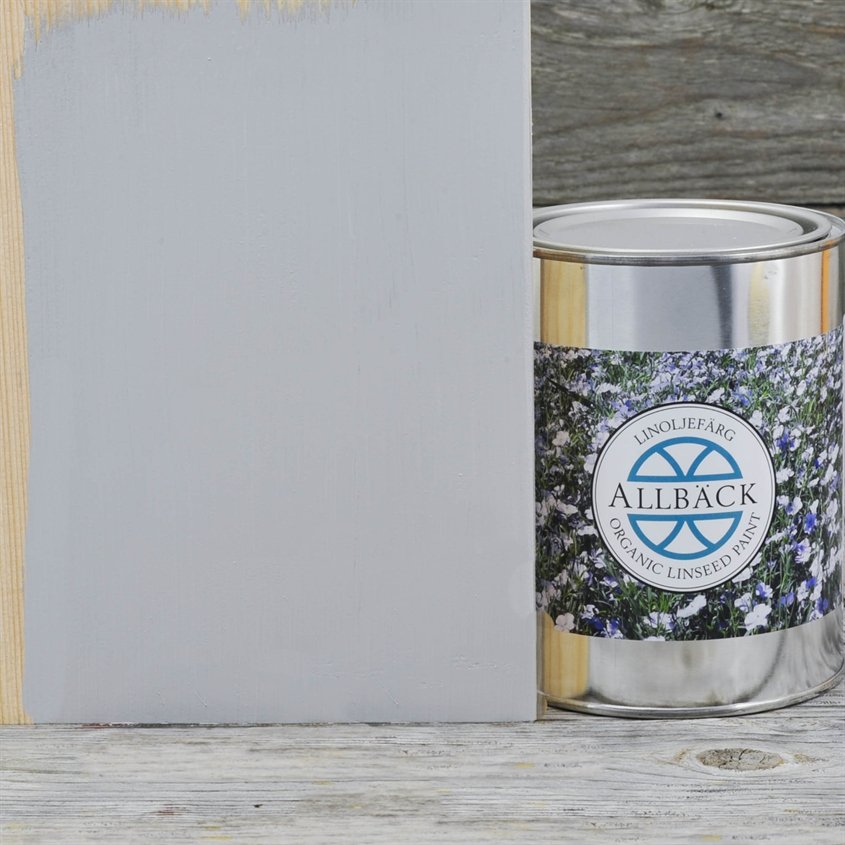 Allbäck pellavaöljymaali Sumunharmaa 1 l