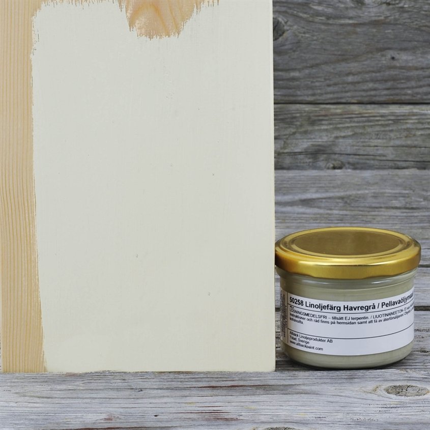 Allbäck pellavaöljymaali Kauranharmaa 2 dl