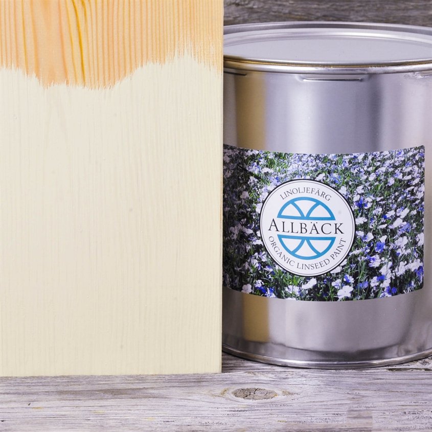 Allbäck pellavaöljymaali Vaniljankeltainen 3 l