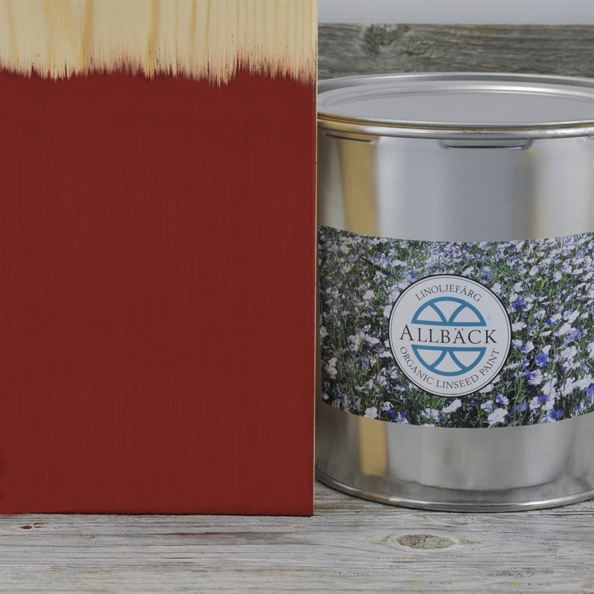 Allbäck pellavaöljymaali Englanninpunainen 3 l