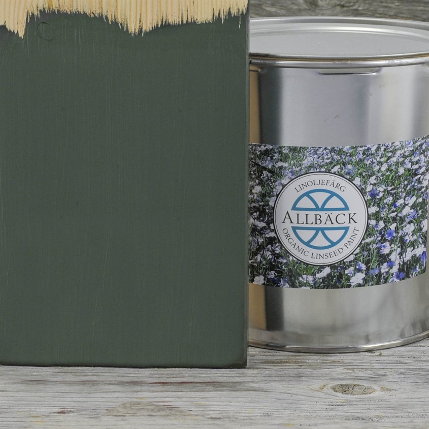 Allbäck pellavaöljymaali Vaununvihreä  3 l